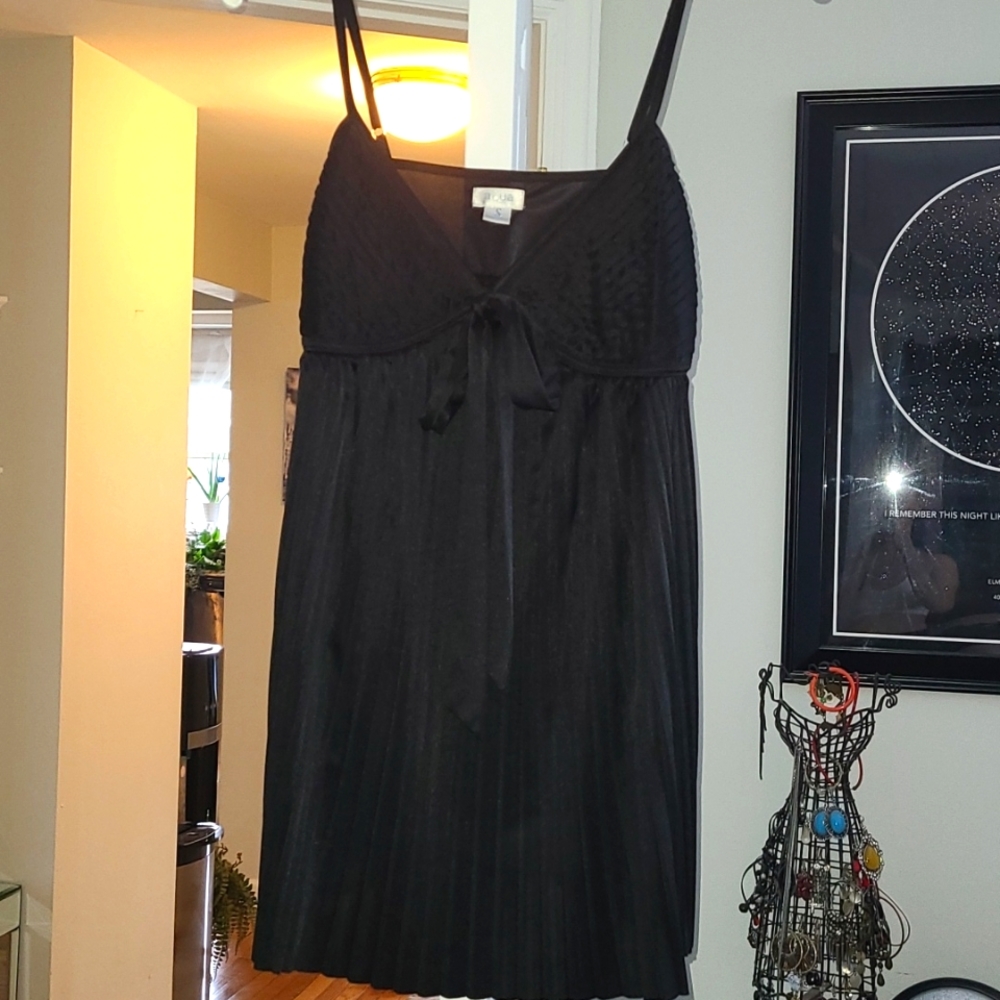 Flowy Black Satin Top